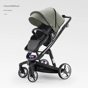 Умная коляска ibelieve Future 8S Cocoa Green, зеленый/серебряный