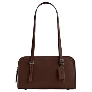 Кожаная сумка через плечо на молнии, женская сумка, через плечо, кленовый красный COACH