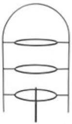 Тарелка ASA Selection 3415318, черный - металл - 30 x 25 x 30 см