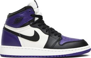 Кроссовки Air Jordan 1 Retro High OG GS Court Purple, фиолетовый