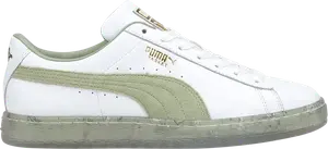 Кроссовки Puma Wmns Basket In Bloom - Desert Sage, белый