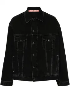 Джинсовая куртка с приспущенными плечами Acne Studios, черный
