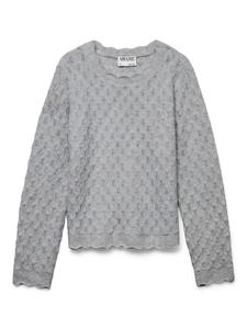 Вязаный свитер светло-серого меланжевого цвета Vero Moda