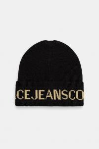 Шерстяная шапка Versace Jeans Couture, черный