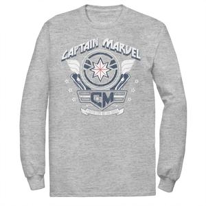 Мужская футболка с металлическим логотипом Captain Shield Marvel