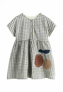 Платье-Джерси с коротким рукавом, прямого кроя. Next, Chocolate Brown