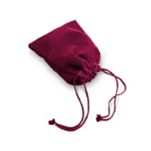 Бордовая велюровая сумка для игральных костей (большая), Dice Bags (Chessex)