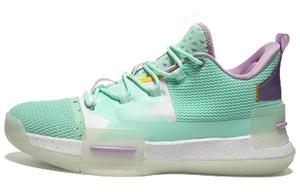 Баскетбольные кроссовки Flash мужские с низким верхом белые/зеленые Peak