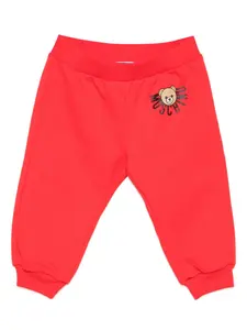 Спортивные брюки с принтом Teddy Bear Moschino Kids, красный