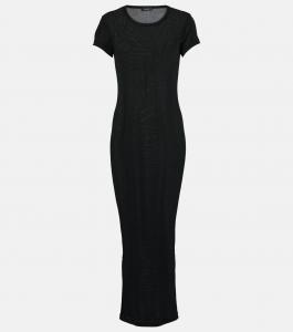 Платье макси из хлопка Wardrobe.Nyc, черный