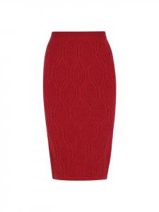 Женская юбка бордового цвета faina