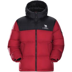 Теплая флисовая серия пуховик унисекс CAMEL, Фантом Блэк/Драгон Райзинг Ред