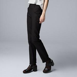 Petite брюки прямого кроя с наклонными карманами Simply Vera Vera Wang, Black
