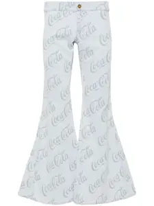 Расклешенные джинсы из коллаборации с Coca-Cola ERL, серый