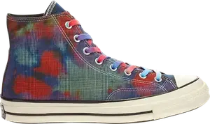 Кроссовки Converse Chuck 70 High Tie Dye Plaid, разноцветный