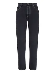 Джинсы Leisure с пятью карманами и логотипом Brunello Cucinelli, серый