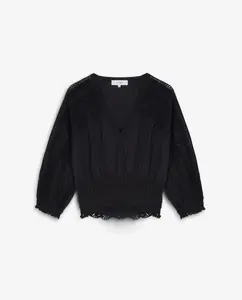 Женская толстовка с черепом на спине Scalpers, черный