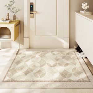 Dajiang Ковер 60х90 см для прихожей, круглый, складной, с теневым дизайном, нескользящий, не требующий ухода