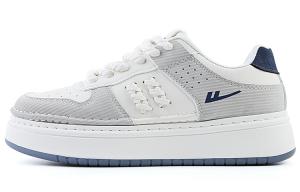 Противоскользящие устойчивые к истиранию скейтерские кроссовки Warrior Unisex White Gray Blue