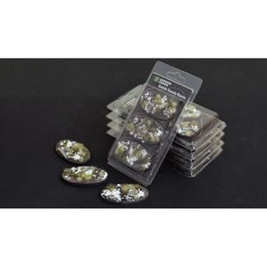 Аксессуары Gamers Grass Battle Ready Bases: Winter - Oval 75mm (3)