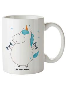Кружка для фитнеса Unicorn XL без слогана, белая Mr. & Mrs. Panda