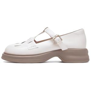 AOKANG Туфли Мэри Джейн на платформе, женские, бежевые