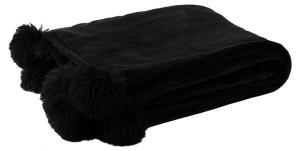 Одеяло J-LINE Hotel Chic, 130x170x130 см, черный