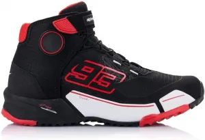 Мотоциклетные ботинки Alpinestars MM93 CR-X Drystar, разноцветные, размер 12 (45,5) EU, Black / Red / White