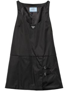 Prada платье мини с треугольными чашками, черный