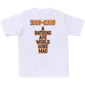 Футболка Bape с бейсбольным логотипом A BATHING APE, белый