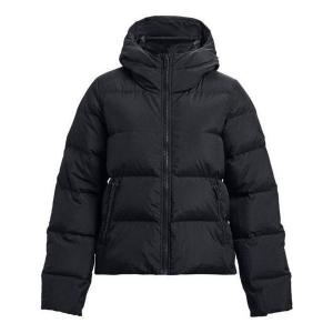 Куртка coldgear infrared down hooded jacket 'black' Under Armour, черный