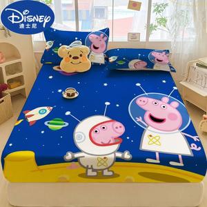 Disney Простыня на резинке 135x200 см с принтом Peppa Pig 16, 100% хлопок