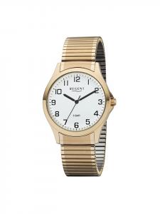 Аналоговые наручные часы Regent, золото, средний размер (примерно 39 мм), браслет с застежкой-молнией