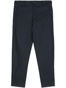 PT Torino габардиновые зауженные брюки, синий