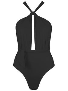 Купальник с высоким воротом SEA ME SWIM MOOREA, черный