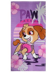 Paw Patrol Пляжное полотенце Paw Patrol, банное полотенце Skye, полотенце для рук 140 x 70 см, фиолетовое