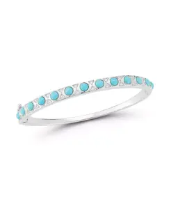 Браслет из стерлингового серебра с покрытием из 14-каратного золота и бирюзовым оттенком Rachel Zoe, silver