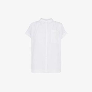 Рубашка Nicola из смесового хлопка Whistles, белый