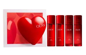 Olay Лимитированная коллекция красный флакон лосьон и тонер подарочный набор наборы для ухода за кожей увлажняющий 2.0 комплект из четырех предметов