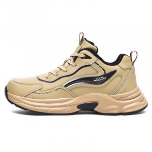 Износостойкие дышащие легкие увеличивающие рост низкие кроссовки Outdoor мужские VanCamel, априкот-Fleece-Lined