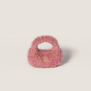 Мини-сумка Wander из люрекса MIU MIU, розовый