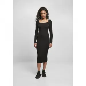 Платье Urban Classics Knit midi, черный