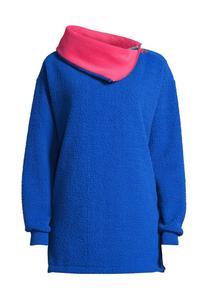 Флисовый свитер оброш Salzhaut, цвет sky