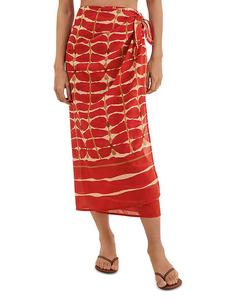 Юбка-корсет Agni Flora с завязками по бокам ViX, красный