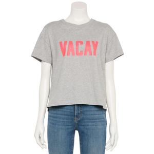 Женская адаптивная футболка свободного кроя Sonoma Goods For Life, цвет gray vacay graphic