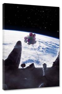 Картина на холсте Hustling Sharks BALLOON WORLD, синий