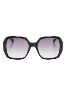 Stella McCartney Eyewear солнцезащитные очки в массивной оправе, черный