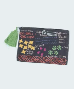 Сумочка, сплетенная вручную и вышитая Studio Clip, цвет Navy 88