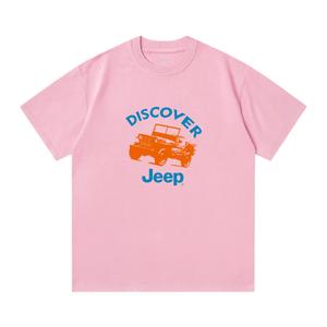 Футболка с круглым вырезом для школьников Jeep, sky розовый