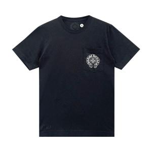 Футболка Chrome Hearts Las Vegas Exclusive Horseshoe Logo Pocket T-Shirt Black, черный